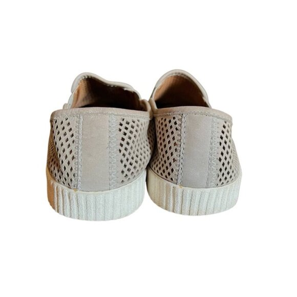 Frye Camille Gray Perforated Suede Slip-On Shoes Size 11 - Picture 7 of 15